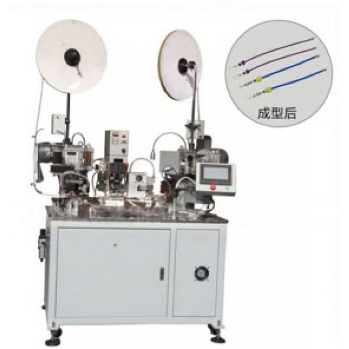 Fully Automatic Two Side Cut Strip Crimping Machine With One Side Sealing ACM-62312
