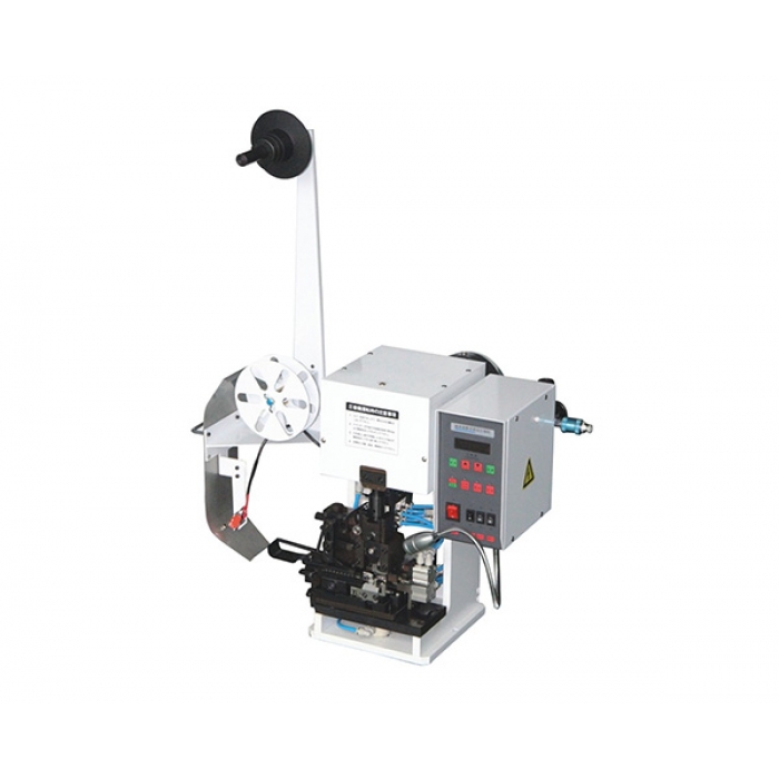 AUTOMATIC WIRE STRIPPING AND CRIMPING MACHINE